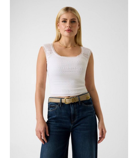 Майка женская кружевная белая W6GP19K2949 6192949 Guess - Respected-Person