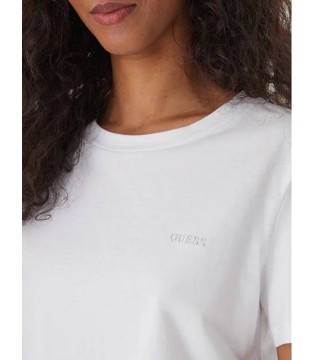 Жіноча футболка вкорочена біла V6GI17K2984 6172984b Guess 4 - Respected-Person