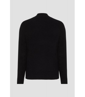 Чоловіча кофта-пуловер комір змійка чорний 655014-554305 Karl Lagerfeld 1 - Respected-Person