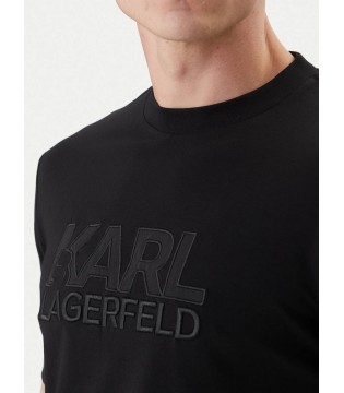 Футболка мужская вишитое лого черная  755035-562221 Karl Lagerfeld  2 - Respected-Person
