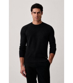 Свитер мужской из шерсти черный 655014-564303 Karl Lagerfeld  - Respected-Person