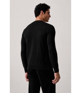 Свитер мужской из шерсти черный 655014-564303 Karl Lagerfeld  1 - Respected-Person