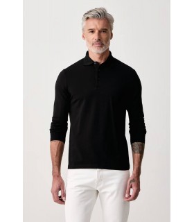Чоловіче поло чорне 745019-564235 Karl Lagerfeld 1 - Respected-Person