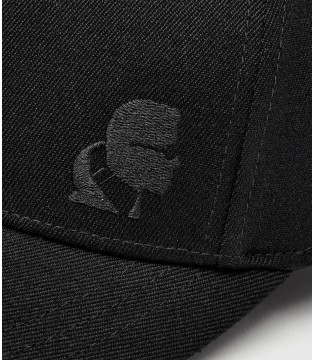 Чоловіча чорна кепка 805620-564129 Karl Lagerfeld 3 - Respected-Person