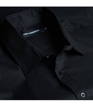 Рубашка мужская с лого черная 605983-554600 Karl Lagerfeld 1 - Respected-Person