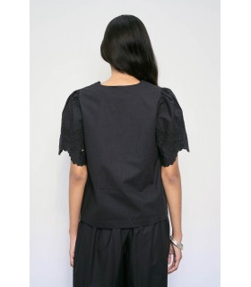 Блуза женская черная M4EAB5 MEIMEIJ 1 - Respected-Person
