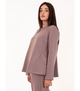 Кофта женская трикотажная латте M5FD06а MEIMEIJ  1 - Respected-Person