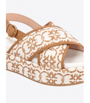 Босоножки бежевые женские SD0061 PINKO 3 - Respected-Person