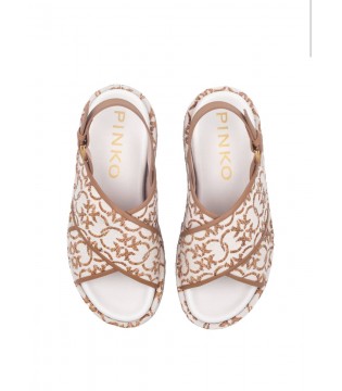 Босоножки бежевые женские SD0061 PINKO 5 - Respected-Person