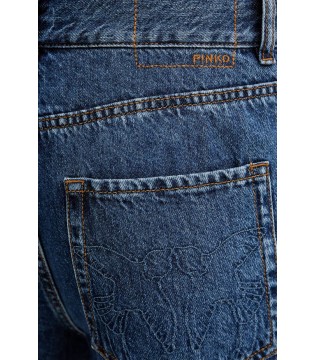 Джинсы женские укороченые синие Ж синій 104600 PINKO  3 - Respected-Person