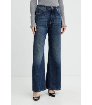 Джинси жіночі wide leg сині 101733 PINKO Джинси жіночі wide leg сині 101733 PINKO