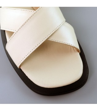 Босоножки женские переплет молочные 6124-4132-3 3 - Respected-Person