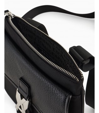 Сумка мужская кожа/текстиль черная XM000243 Armani Exchange 4 - Respected-Person