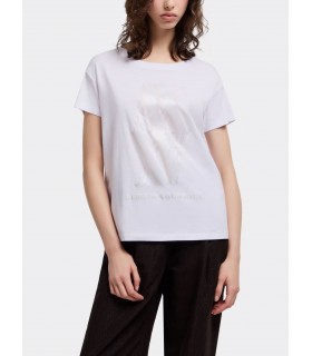 Жіноча футболка біла із золотим лого XW000515 Armani Exchange 1 - Respected-Person