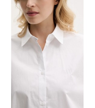 Блуза женская укороченная белая XW001180 Armani Exchange 4 - Respected-Person