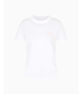 Футболка жіноча біла з надписом "Maybe not" XW000543 Armani Exchange - Respected-Person