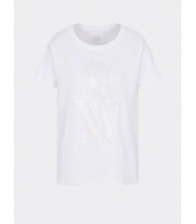 Жіноча футболка біла із золотим лого XW000515 Armani Exchange - Respected-Person