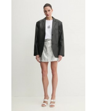 Футболка жіноча біла з вишитим лого XW001182a Armani Exchange 4 - Respected-Person