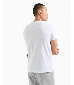 Футболка с V-вырезом белая мужская  8NZT75 8755 Armani Exchange  2 - Respected-Person