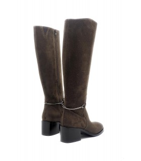 Сапоги женские замшевые коричневые 9351 Fru.it  1 - Respected-Person