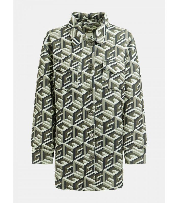 Рубашка женская хаки V3RH01JR06W 30106 Guess