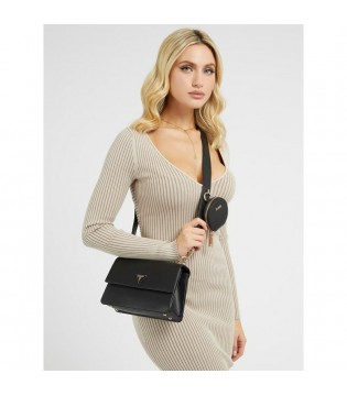 Сумка женская маленькая черная HWEVG873719 Guess  6 - Respected-Person