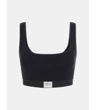 Топ-ліф в рубчик чорний  O4BP00KCDA2 Guess