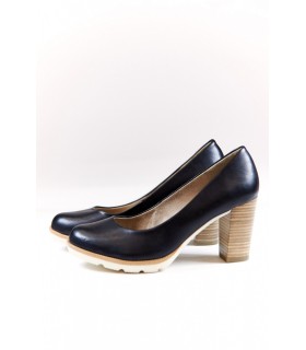 Туфли на каблуке женские черные Marco Tozzi 22412 - Respected-Person