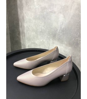 Туфли в перфорацию бежевые 665-72 Fabio Monelli 1 - Respected-Person