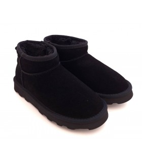 Угги низька підошва чорний замш 26484 Marco Tozzi - Respected-Person